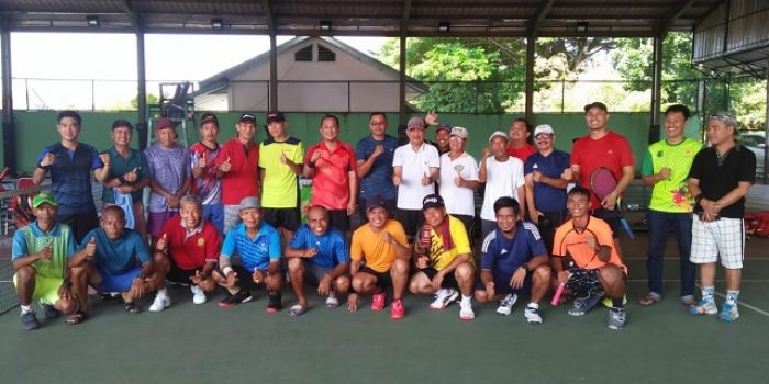 Pertandingan Sengit, Pelti Muba Tak Gentar Lawan Club Tenis Griya Palembang Club Tenis