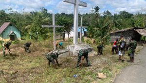 Papua, Satgas Yonif 310/KK, Kampung Yuanda, Keharmonisan Beragama, Karya Bakti
