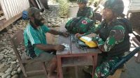 Satgas Pamtas Yonif 310/KK,Satgas Pamtas, Patroli Simpatik, Layanan Kesehatan, Kampung Batom, Pegunungan Bintang